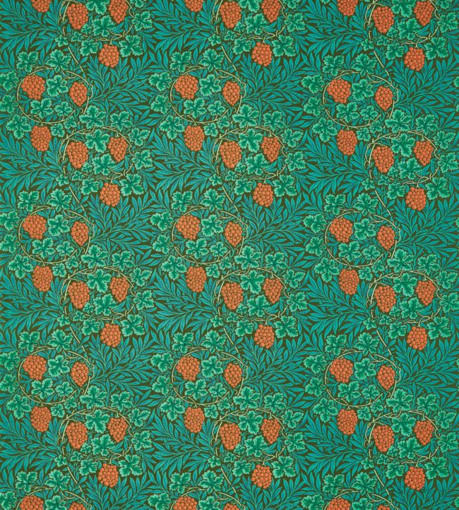 Vine Fabric - Dark Olive - 226852 - Morris & Co