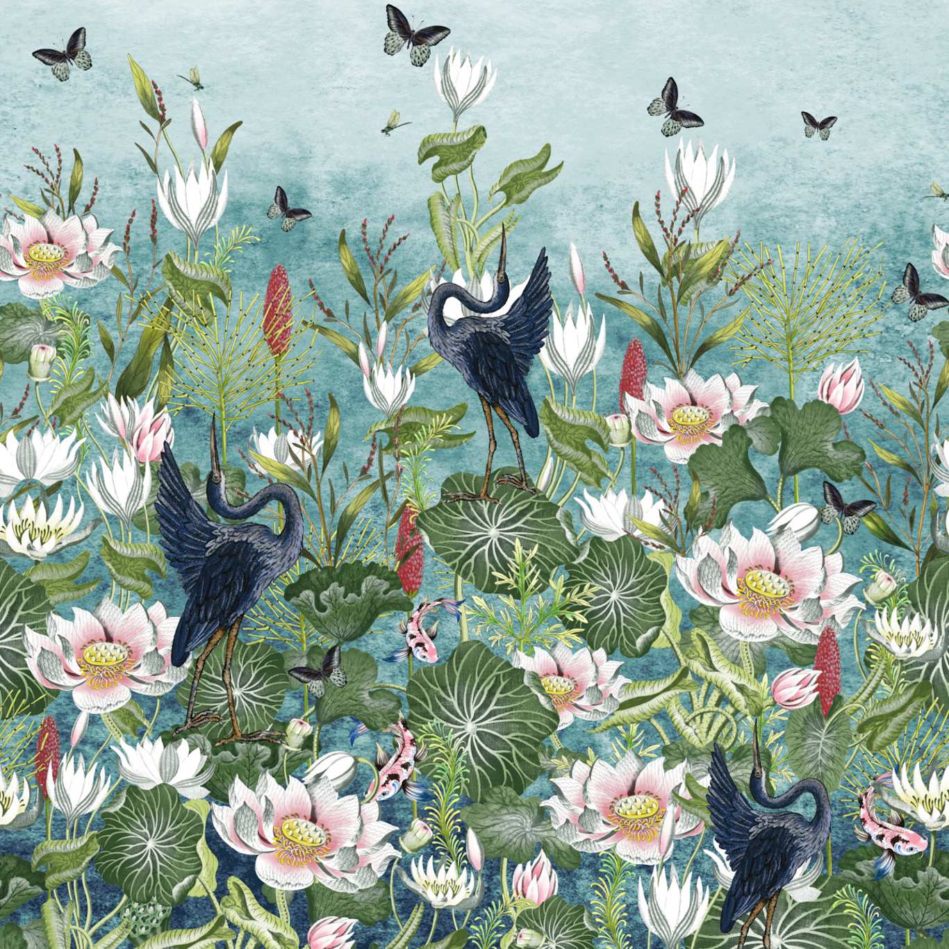 Waterlily Wall Mural