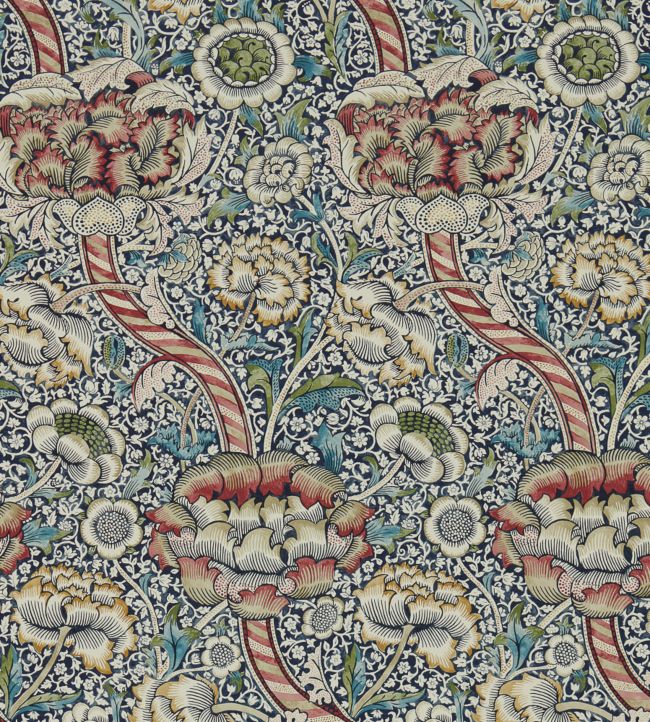 Wandle Wallpaper - Indigo/Madder - 216420 - Morris & Co