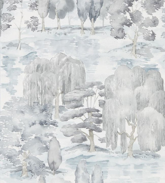 Waterperry Wallpaper - Ink/Grey - DWAP216282 - Sanderson