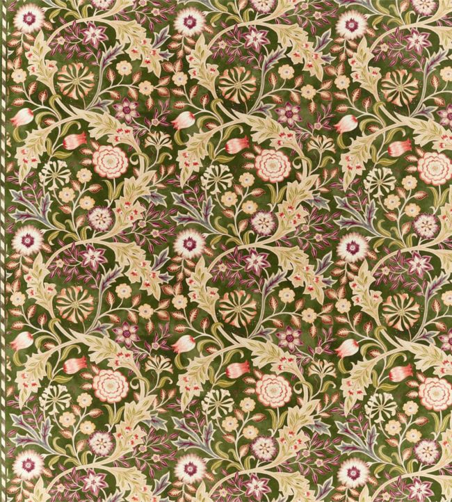 Wilhelmina Fabric - Moss - 226605 - Morris & Co