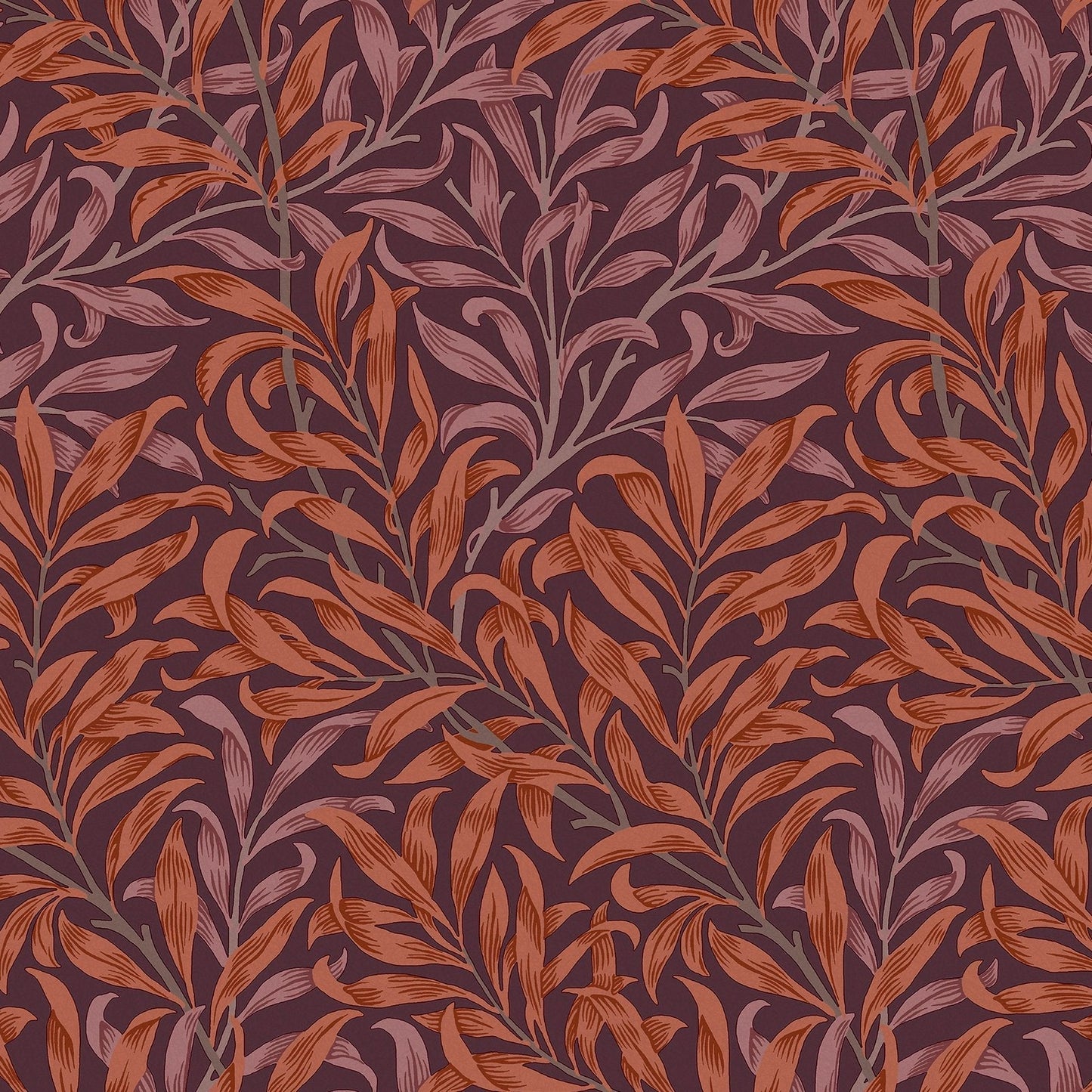 Willow Bough Wallpaper - Plum - 124243 - William Morris AH