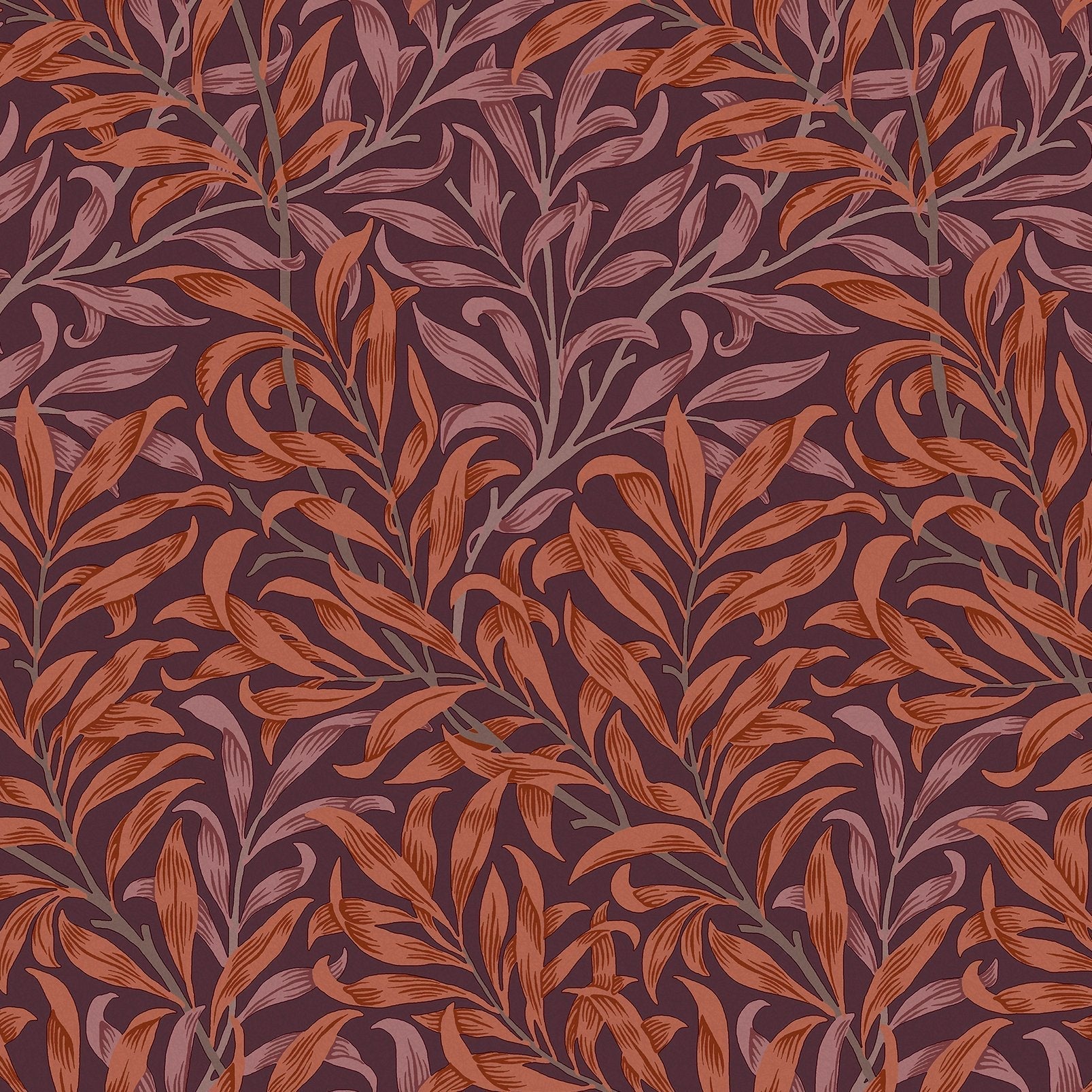 Willow Bough Wallpaper - Plum - 124243 - William Morris AH