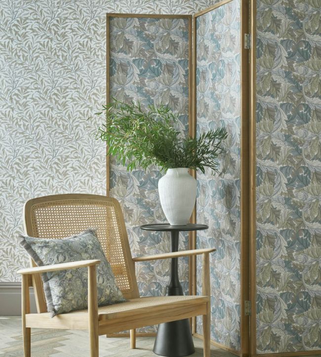 Willow Boughs Wallpaper - Dove - W0172/02 - Clarke & Clarke