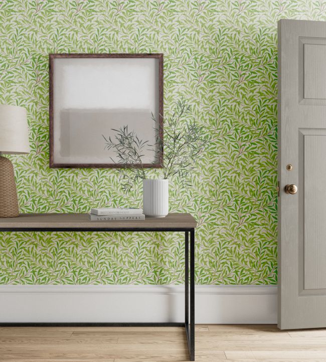Willow Boughs Wallpaper - Leaf Green - 217081 - Morris & Co