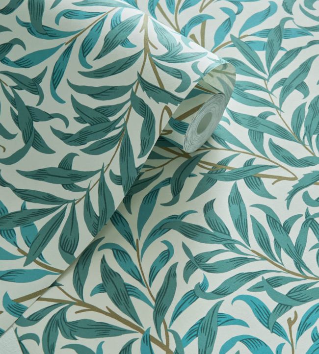 Willow Boughs Wallpaper - Teal - W0172/05 - Clarke & Clarke