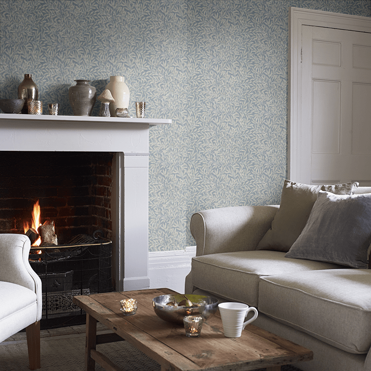 Willow Wallpaper - Woad - 217390 - Morris Wallpaper WD