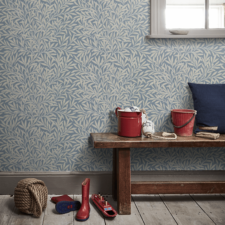 Willow Wallpaper - Woad - 217390 - Morris Wallpaper WD