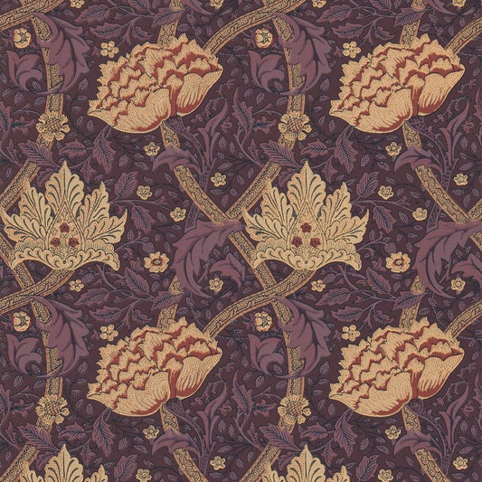 Windrush Wallpaper - Aubergine/Wine - DMI1W6103 - Morris & Co