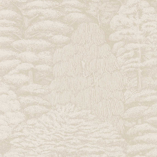 Woodland Toile Wallpaper - Ivory/Neutral - DWOW215717 - Sanderson