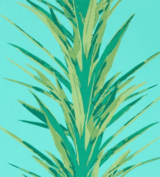 Yucca Wallpaper - Sky/Green - DGLW216648 - Sanderson