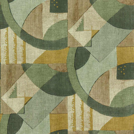 Abstract 1928 Wallpaper - Antique Olivine - ZRHW312887 - Zoffany - Premier Wallcovering