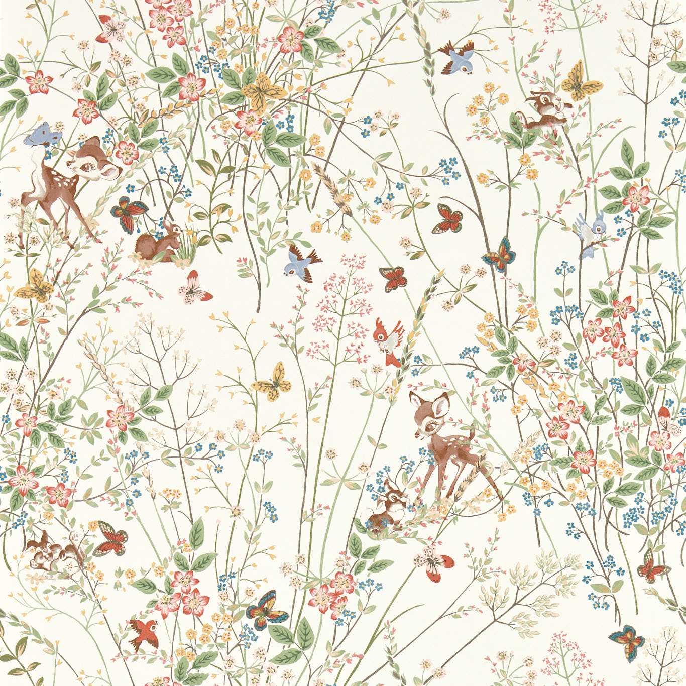 Bambi Wallpaper - Sugared Almonds - DDIW217276 - Sanderson