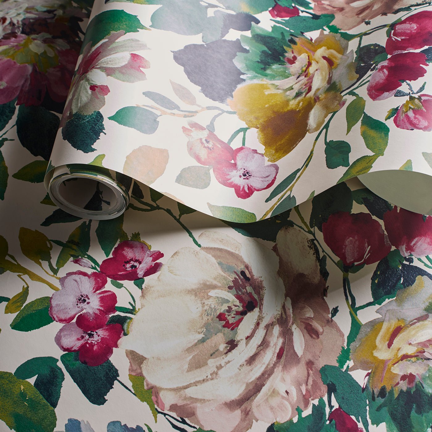 Bloom Wallpaper - Fuchsia - Clarke & Clarke - W0139/03 - Premier Wallcovering