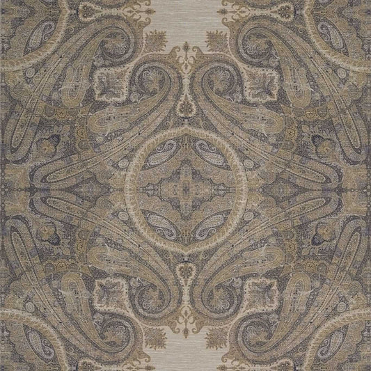 Elswick Paisley Wallpaper - Blue Umber - ZKEM312645 - Zoffany - Morris Wallpaper