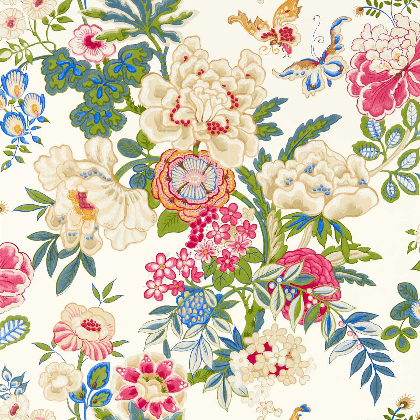 Emperor Peony Wallpaper - Lotus Pink - DWAW217121 - Sanderson