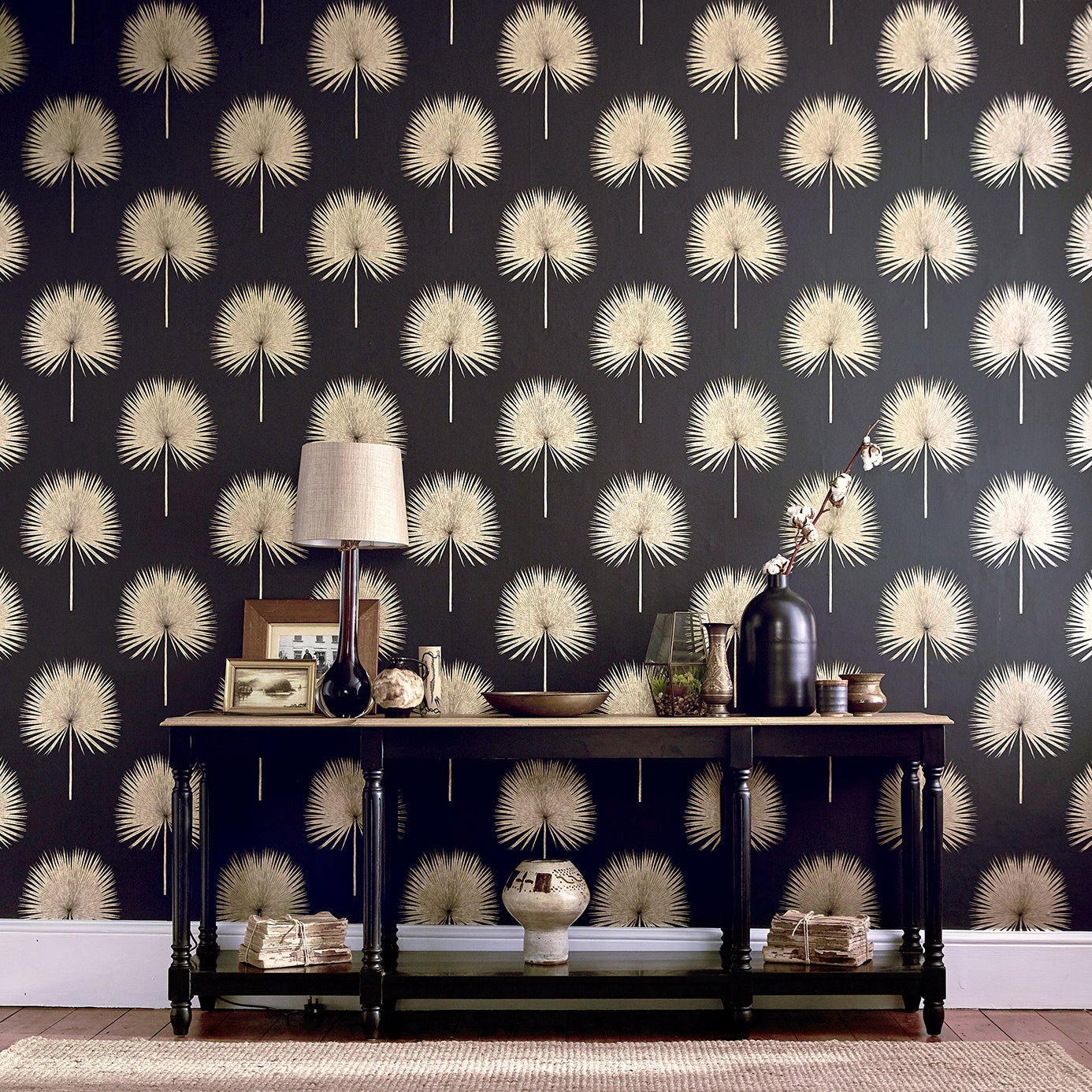 Fan Palm Wallpaper - Botanical Green - Sanderson - DGLW216636