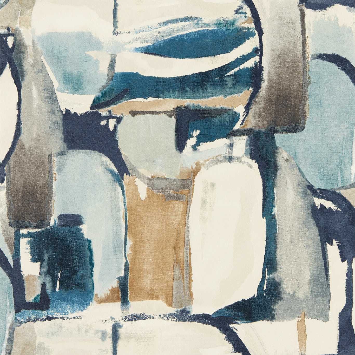 Figura Wallpaper - Denim/Linen - Clarke & Clarke - W0180/01 - Premier Wallcovering