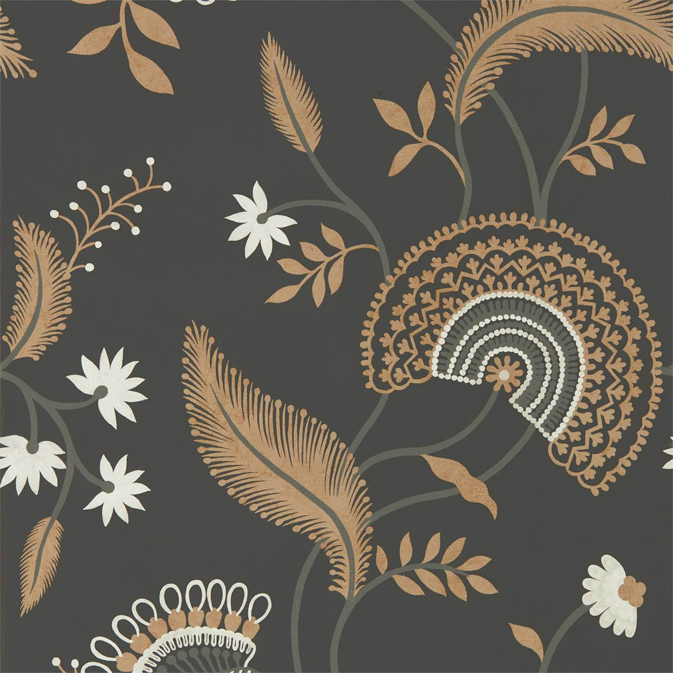 Hakimi Wallpaper - Ebony - Sanderson - DCPW216769