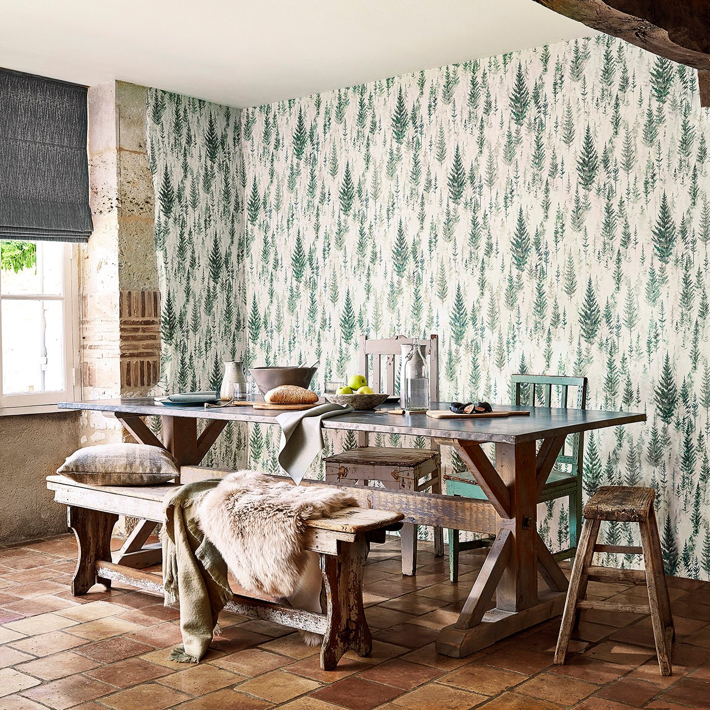 Juniper Pine Wallpaper - Elder Bark - Sanderson - DYSI216621