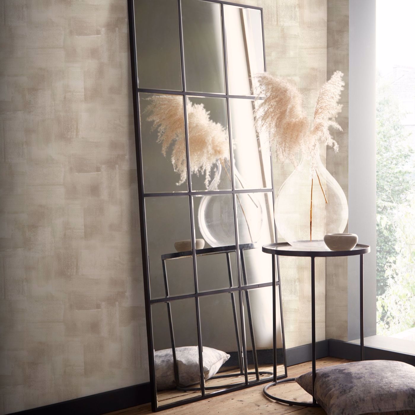 Lavatus Wallpaper - Linen - Clarke & Clarke - W0207/03 - Premier Wallcovering