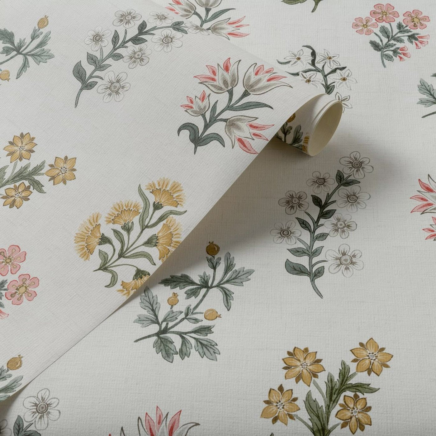 Leiden Wallpaper - Blush/Ochre - Clarke & Clarke - W0194/01 - Premier Wallcovering
