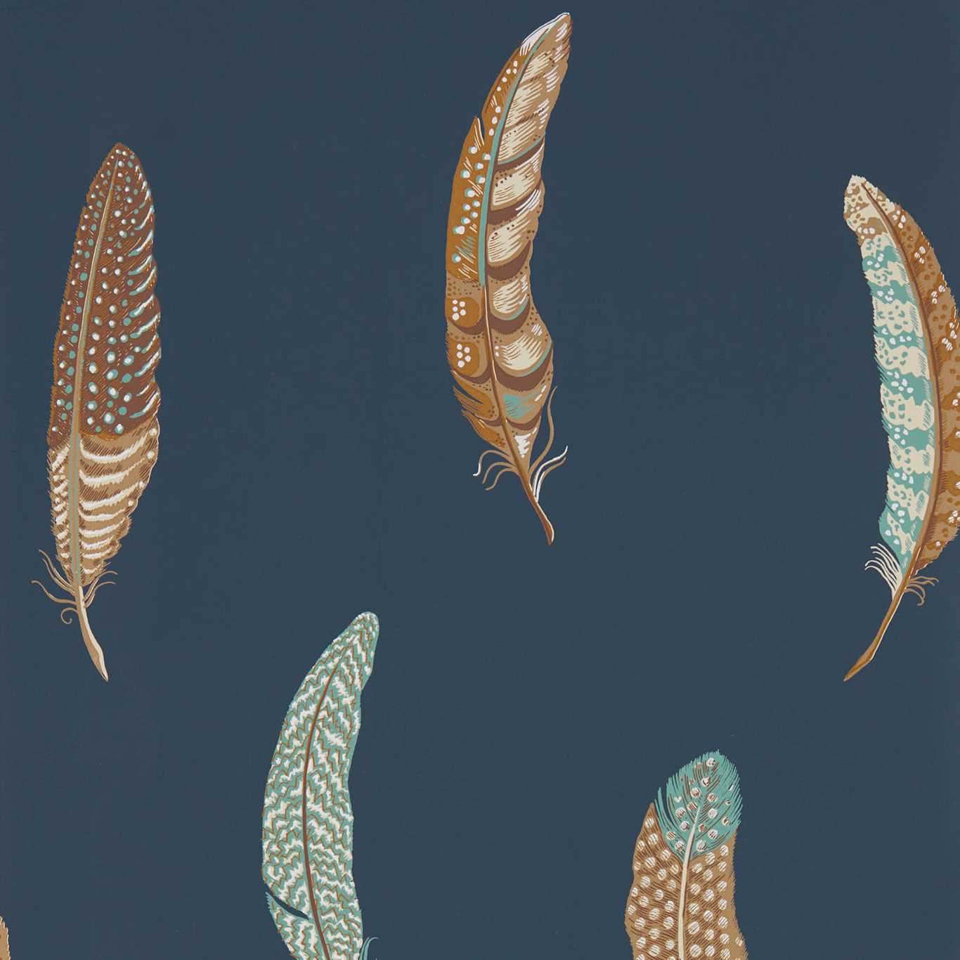 Lismore Wallpaper - Indigo - Sanderson - DYSI216604