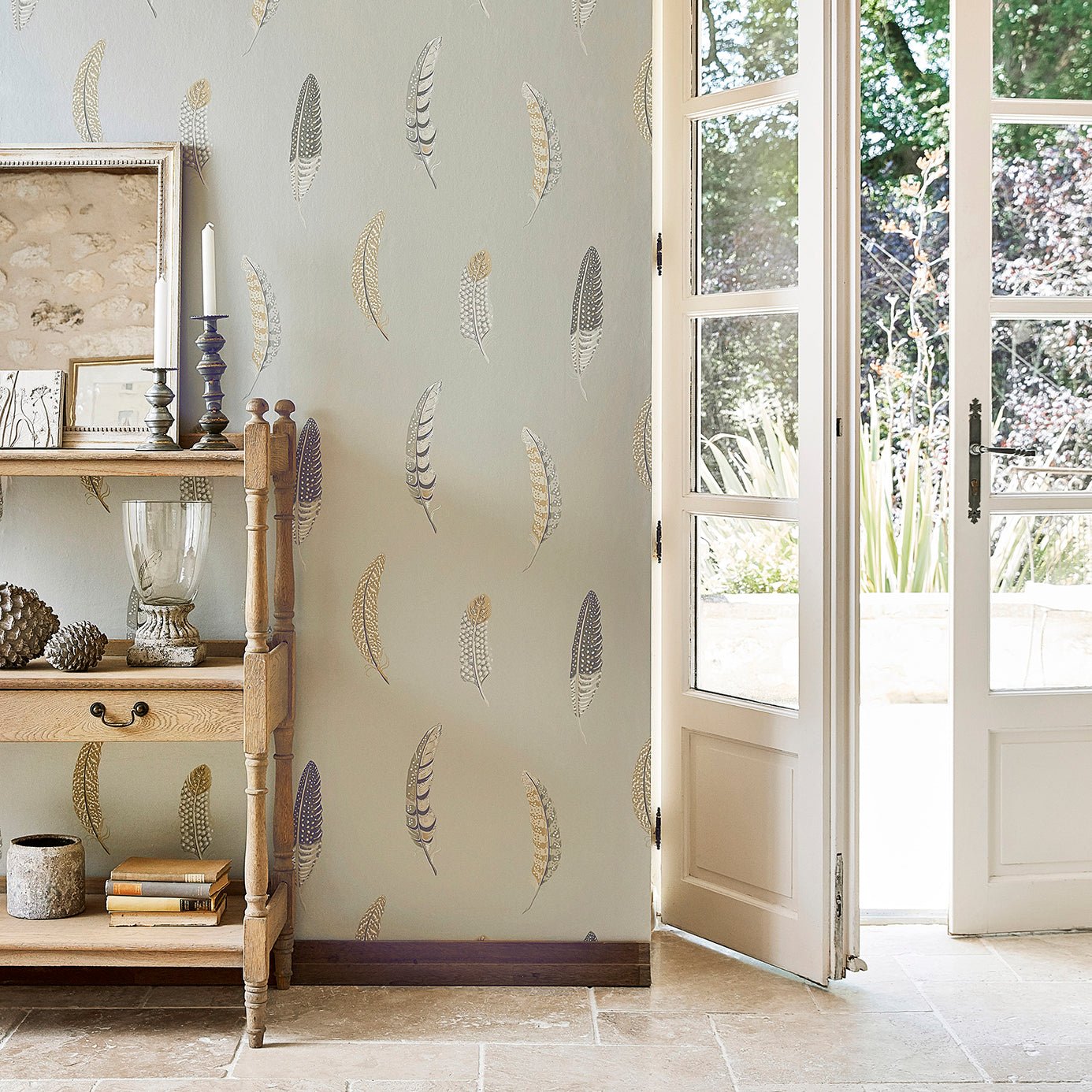 Lismore Wallpaper - Indigo - Sanderson - DYSI216604