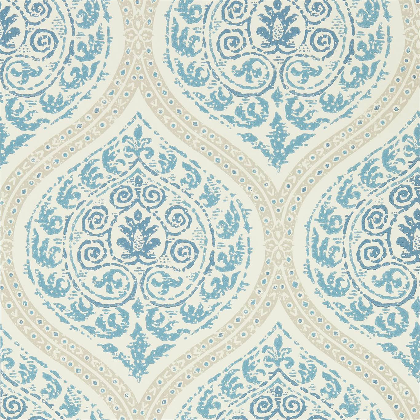 Madurai Wallpaper - Indigo - Sanderson - DCPW216754