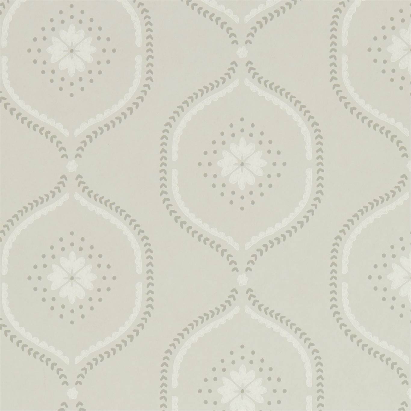 Milcombe Wallpaper - Silver - Sanderson - DLMW216879