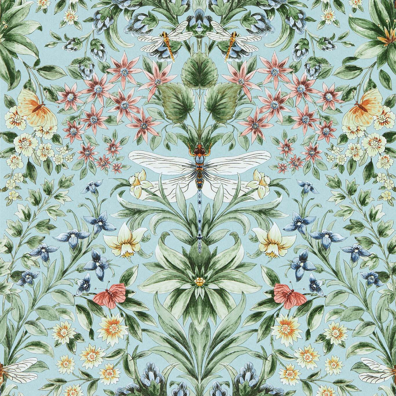 Mirabell Wallpaper - Seaglass - Clarke & Clarke - W0196/02 - Premier Wallcovering