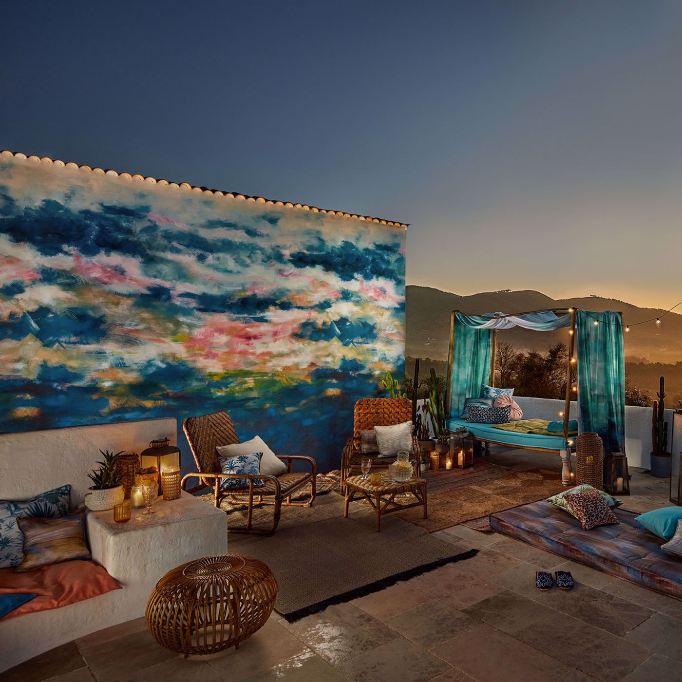 Nairobi Wallpaper - Sunset - Clarke & Clarke - W0188/01 - Premier Wallcovering