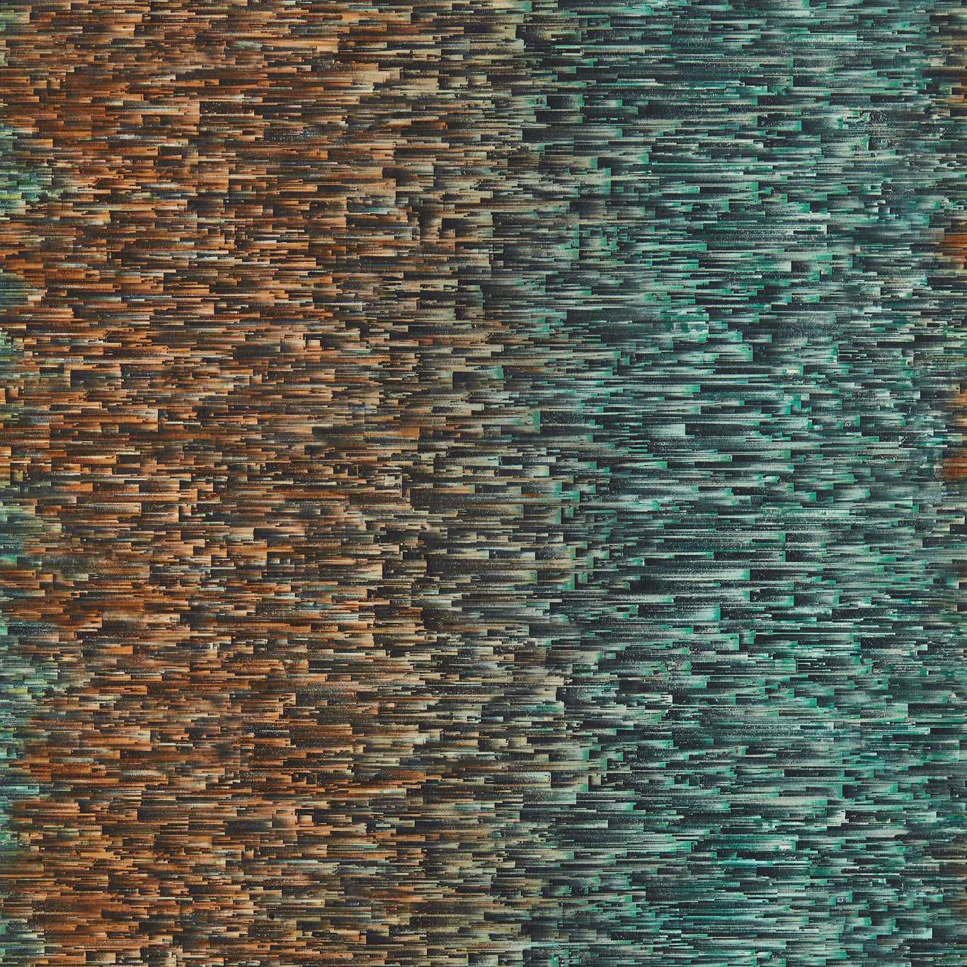 Ombre Wallpaper - Teal/Spice - Clarke & Clarke - W0153/03 - Premier Wallcovering