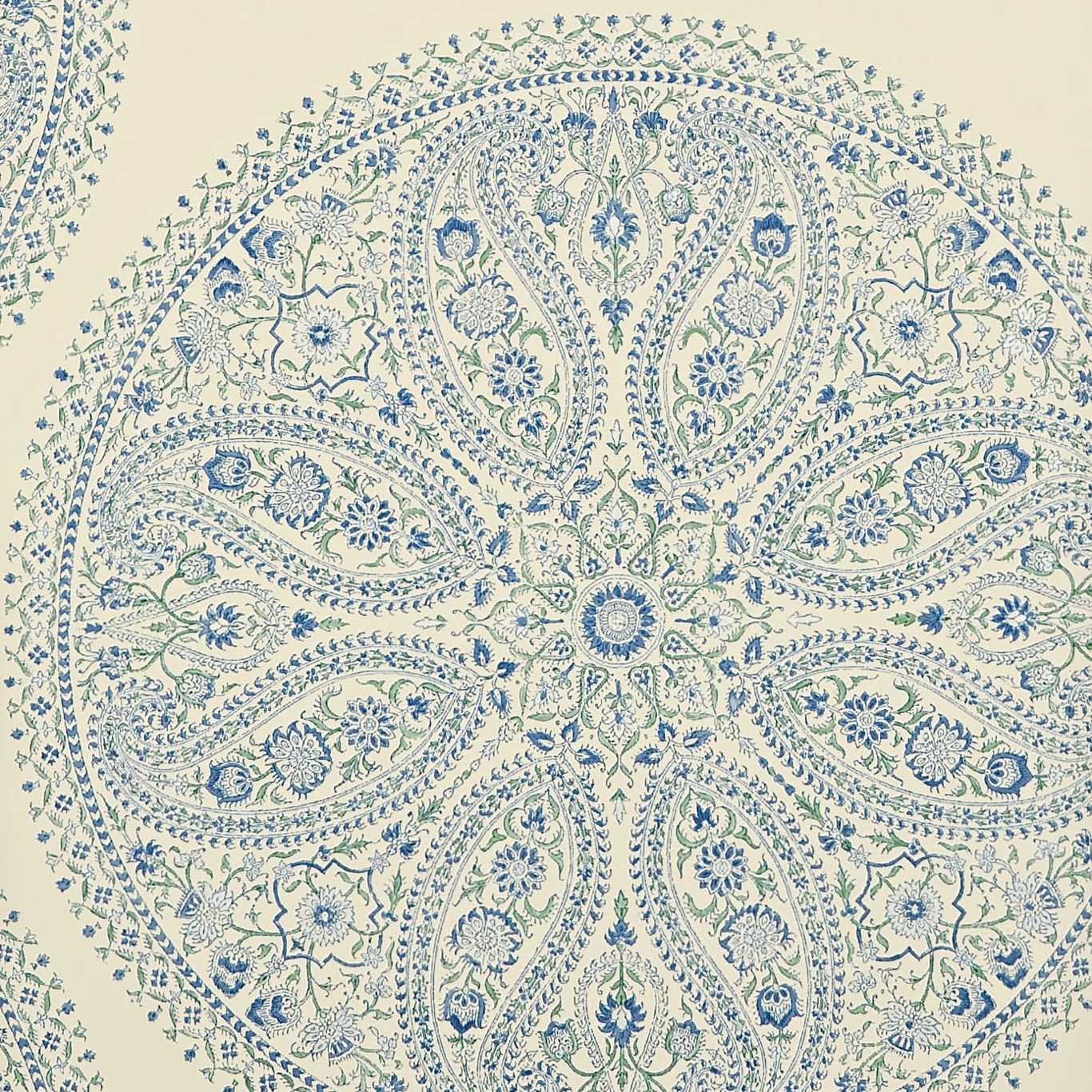 Paisley Circles Wallpaper - Blue - DCAVPC103 - Sanderson