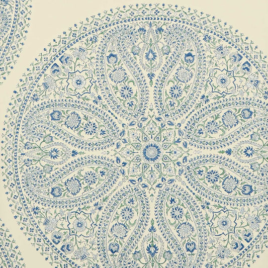 Paisley Circles Wallpaper - Blue - DCAVPC103 - Sanderson