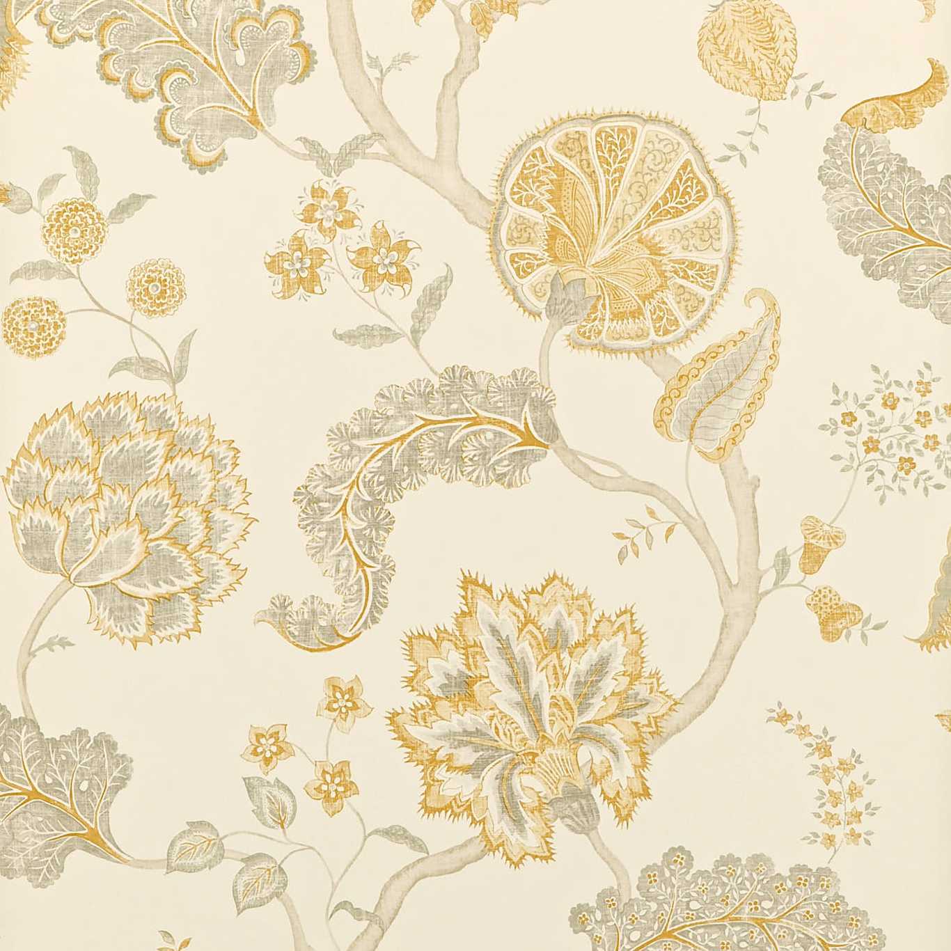 Palampore Wallpaper - Silver/Gold - DCAVPA105 - Sanderson