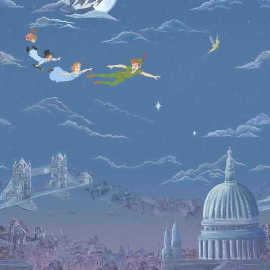 Peter Pan Wallpaper - Evening Blue - DDIW217293 - Sanderson