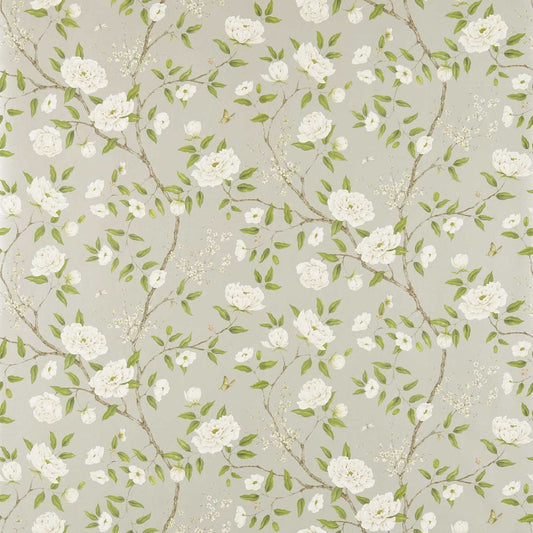 Romeys Garden Wallpaper - Silver - ZWOO311333 - Zoffany - Morris Wallpaper