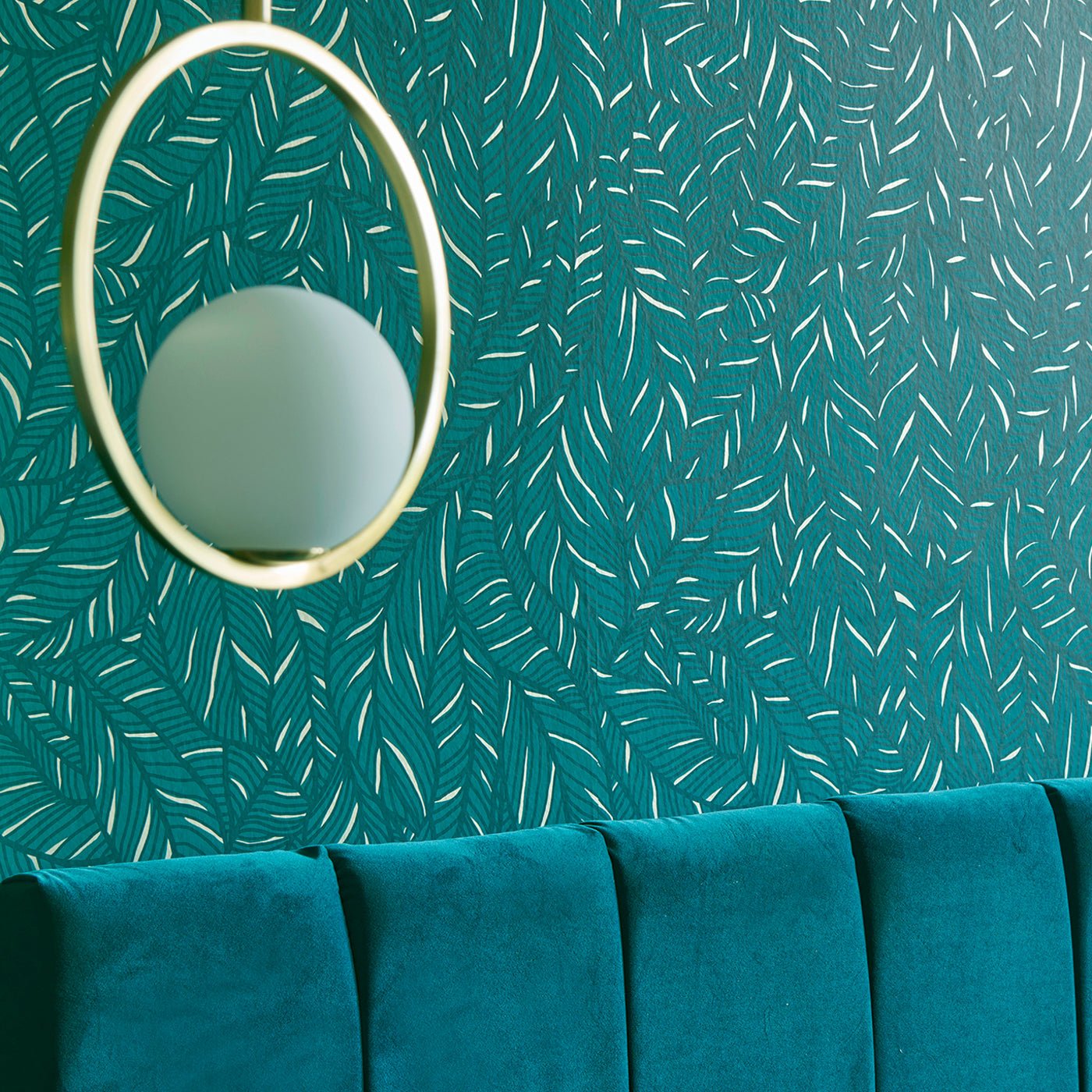 Selva Wallpaper - Emerald - Clarke & Clarke - W0144/02 - Premier Wallcovering