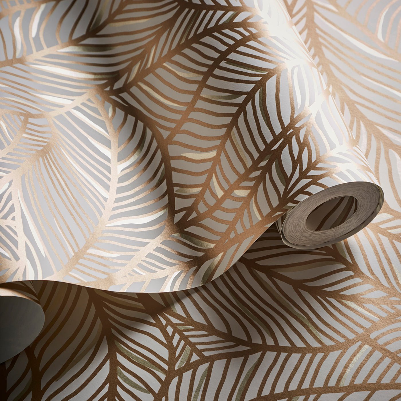 Selva Wallpaper - Bronze/Ivory - Clarke & Clarke - W0144/01 - Premier Wallcovering