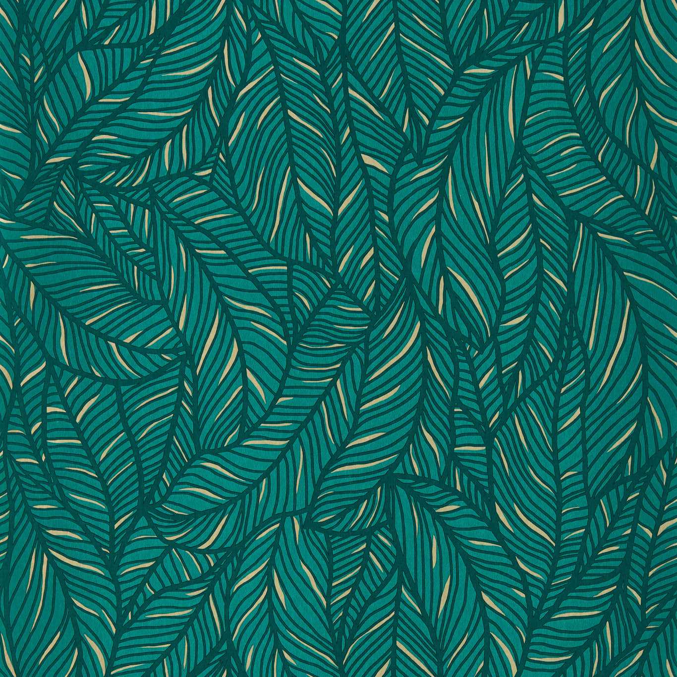 Selva Wallpaper - Emerald - Clarke & Clarke - W0144/02 - Premier Wallcovering