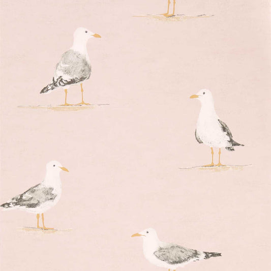 Shore Birds Wallpaper - Blush - Sanderson - DCOA216562