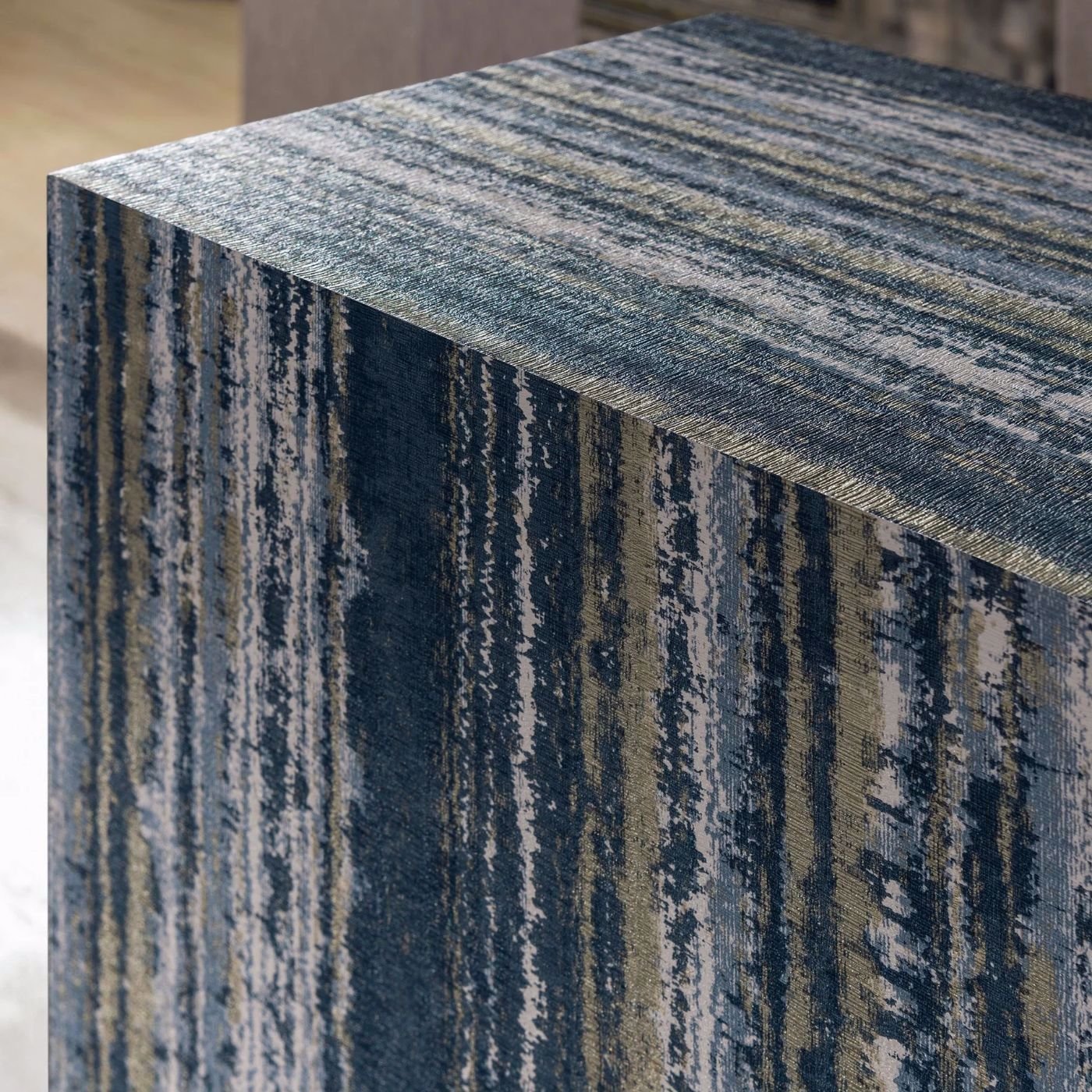 Striatus Wallpaper - Midnight - Clarke & Clarke - W0211/02 - Premier Wallcovering