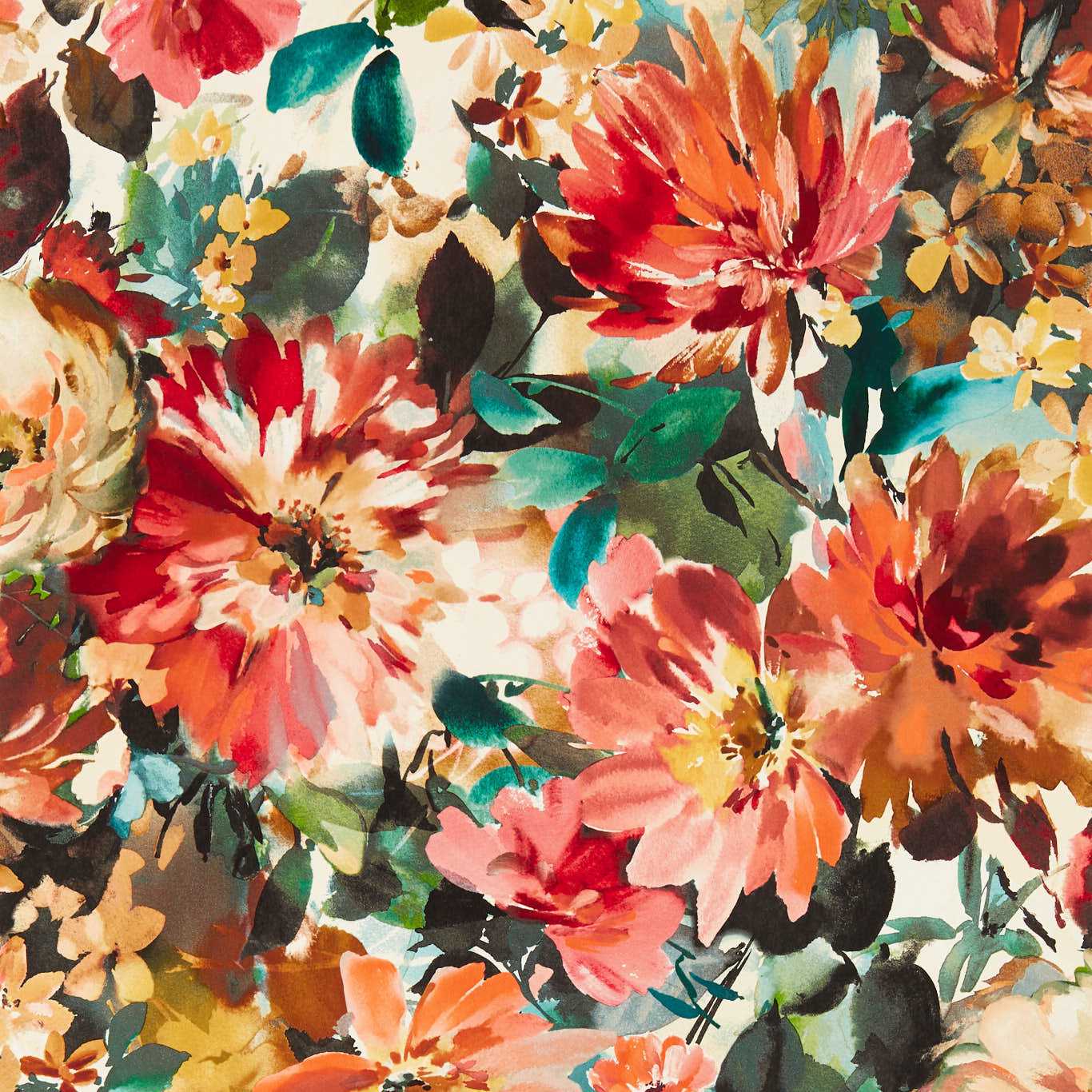 Tahiti Wallpaper - Rouge - Clarke & Clarke - W0145/04 - Premier Wallcovering