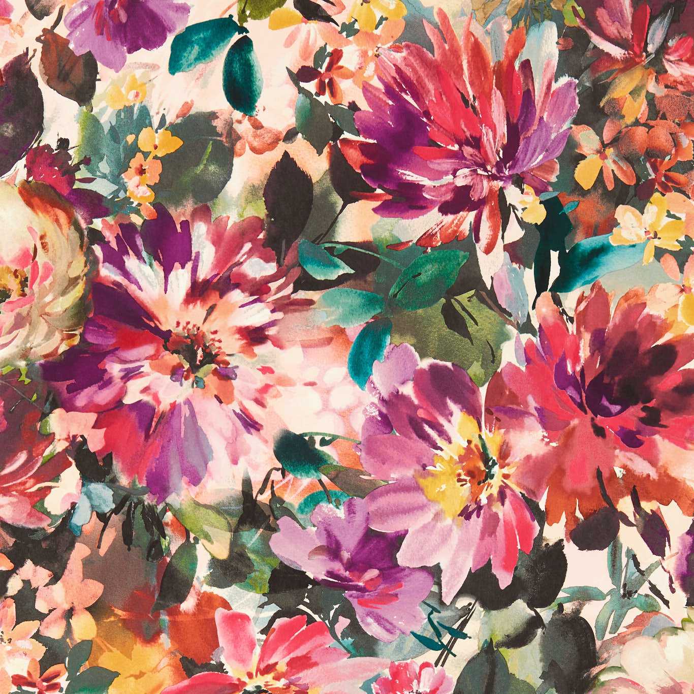 Tahiti Wallpaper - Fuchsia - Clarke & Clarke - W0145/02 - Premier Wallcovering