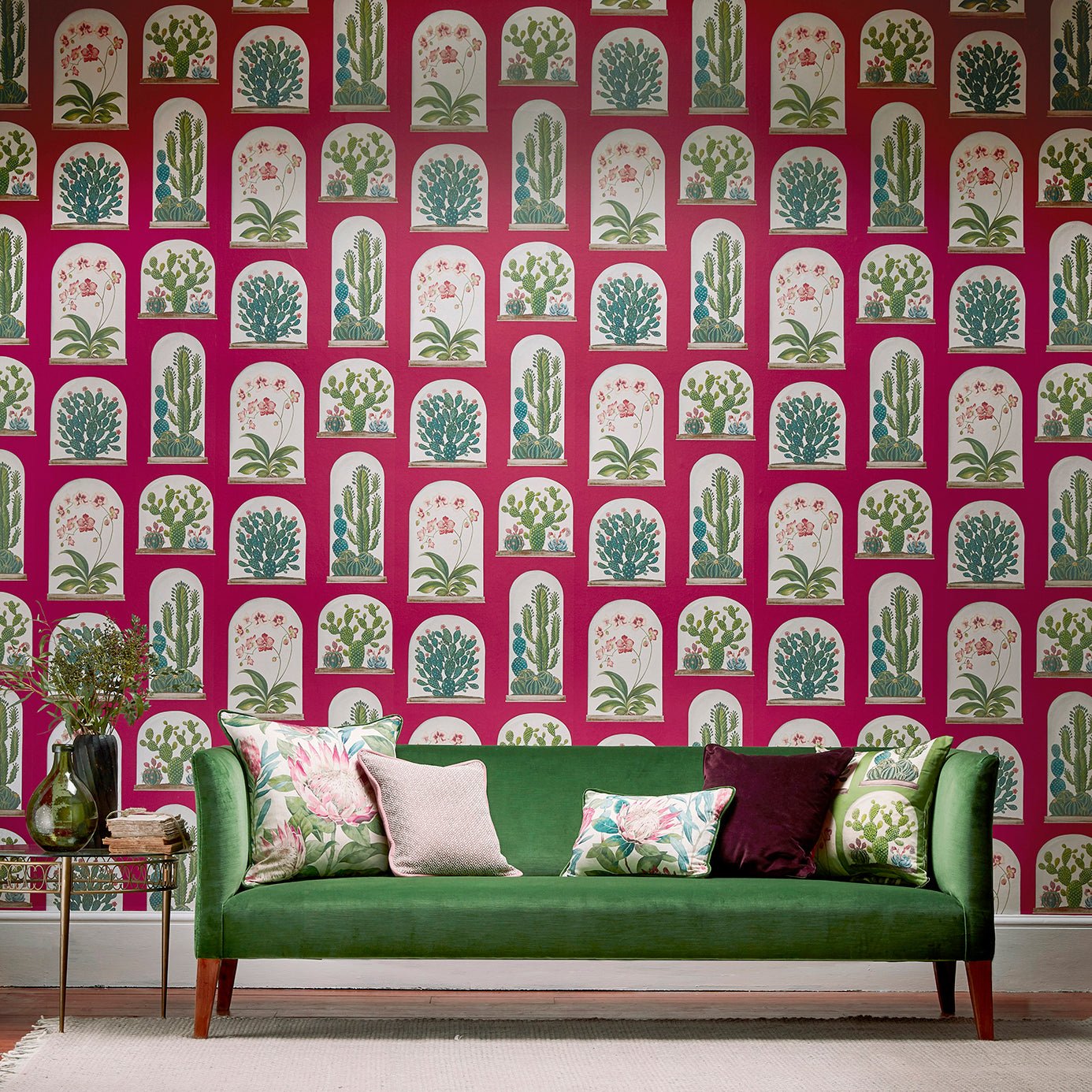 Terrariums Wallpaper - Rhodera/Multi - Sanderson - DGLW216657