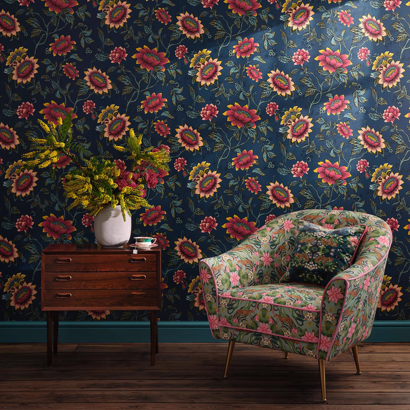 Tonquin Wallpaper - Blush - Clarke & Clarke - W0134/01 - Premier Wallcovering