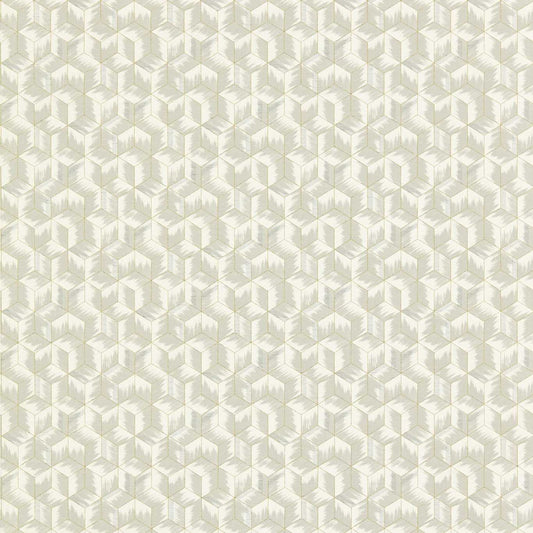 Tumbling Blocks Wallpaper - Empire Grey - ZRHW312891 - Zoffany - Morris Wallpaper
