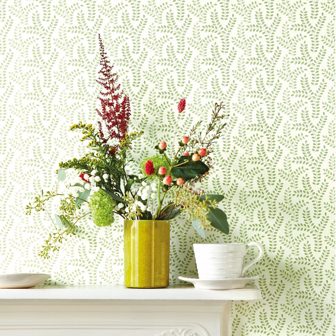 Yarton Wallpaper - Cornflower Blue - Sanderson - DLMW216886